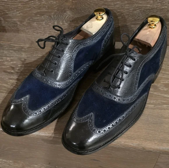Cole Haan Black and Navy Oxfords - Picture 1 of 7